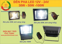 đèn pha led năng lượng mặt trời